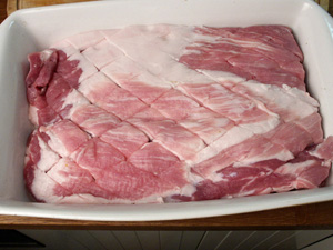 Рецепт приготовления свиных ребер с фасолью, чесноком и тыквой