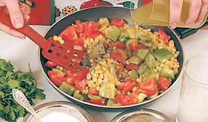 Рецепт приготовления жареной кукурузы со сладким перцем