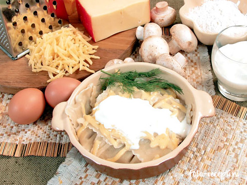 Рецепт приготовления равиоли с грибами