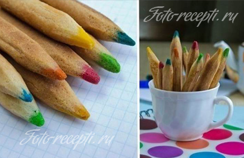Печенье Цветные карандаши