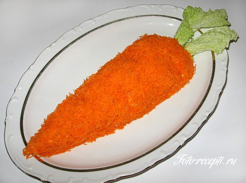 Салат Морковка к Новому году кролика