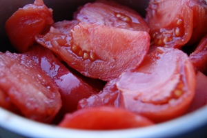 Салат из помидоров с брынзой
