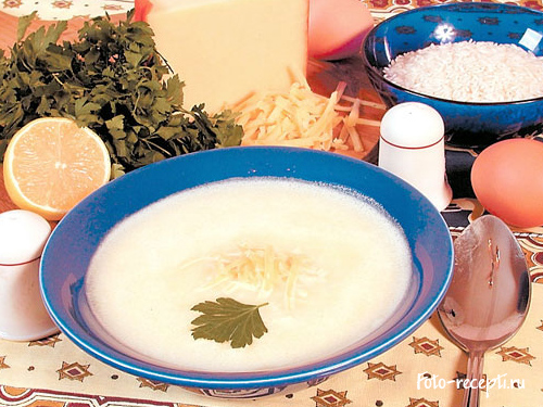 Рецепт приготовления яичного супа с сыром и зеленью