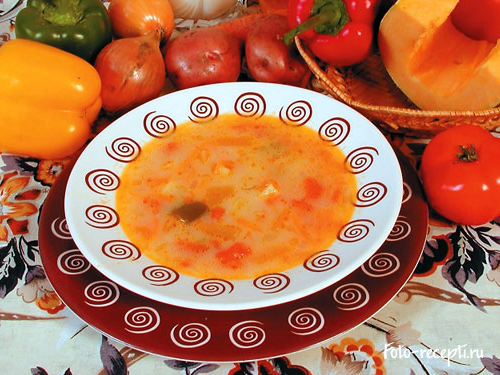 Рецепт приготовления супа с тыквой и молоком
