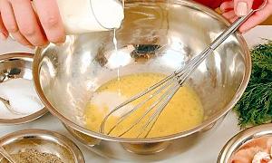 Рецепт приготовления омлета с креветками