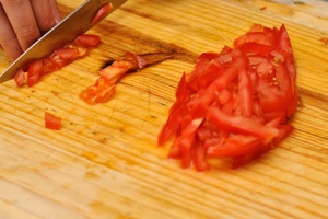 Пошаговый рецепт приготовления овощного салата из баклажанов