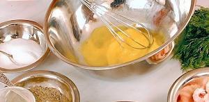 Рецепт приготовления омлета с креветками